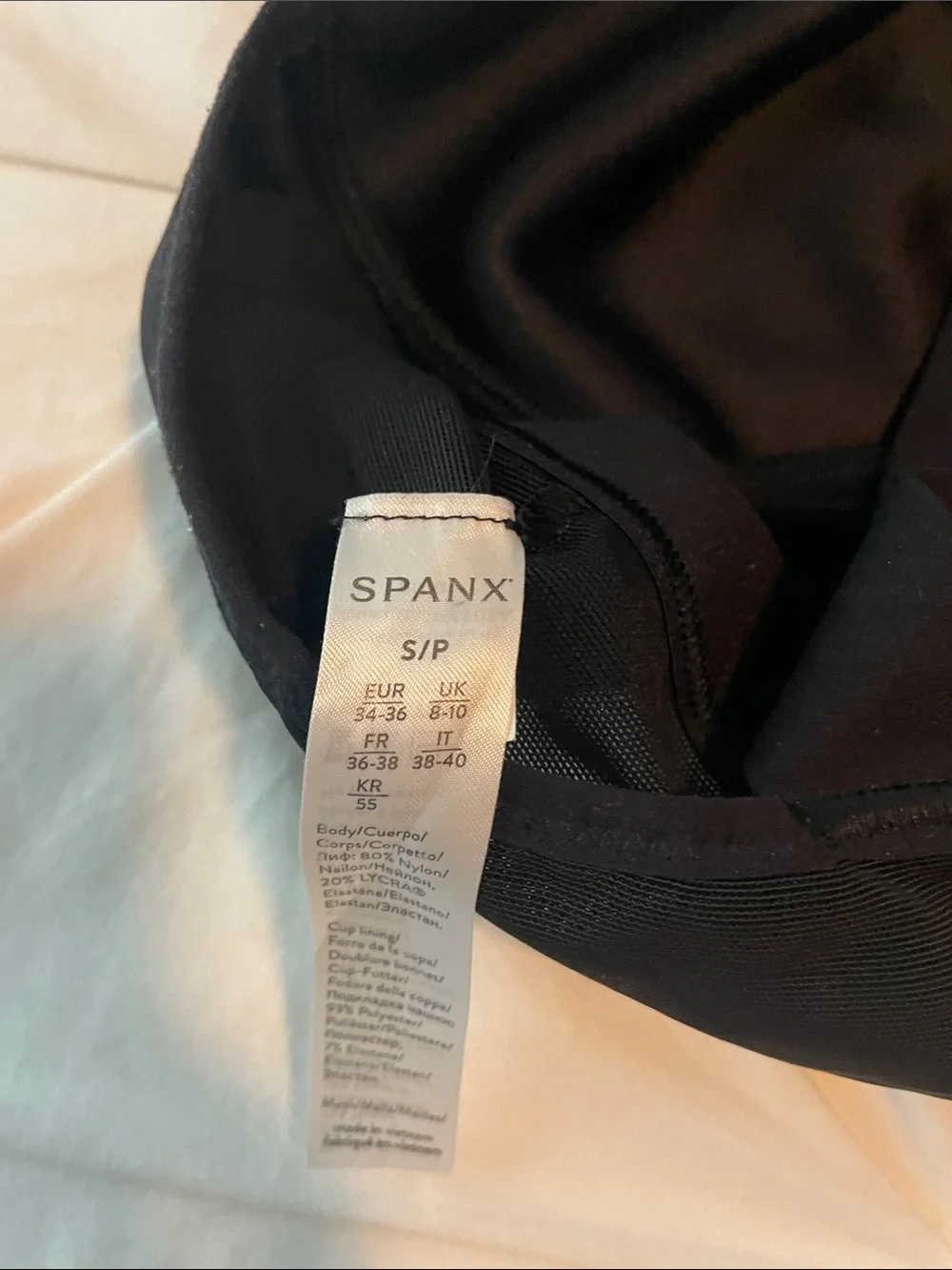 SPANX Black Wireless High-Support Sports Bra